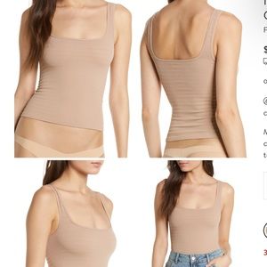 Free People Square One Seamless Cami in Nude